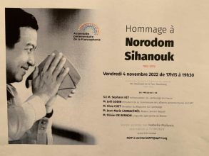 Hommage à Norodom Sihanouk